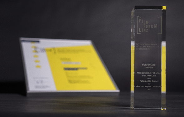Pulpmedia gewinnt Preis für bestes Corporate Video des Jahres